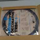 Art3d 20ft Outside Vinyl Corner Trim Peel and Stick for Tile and Wall Edges, Furniture Decoration Black