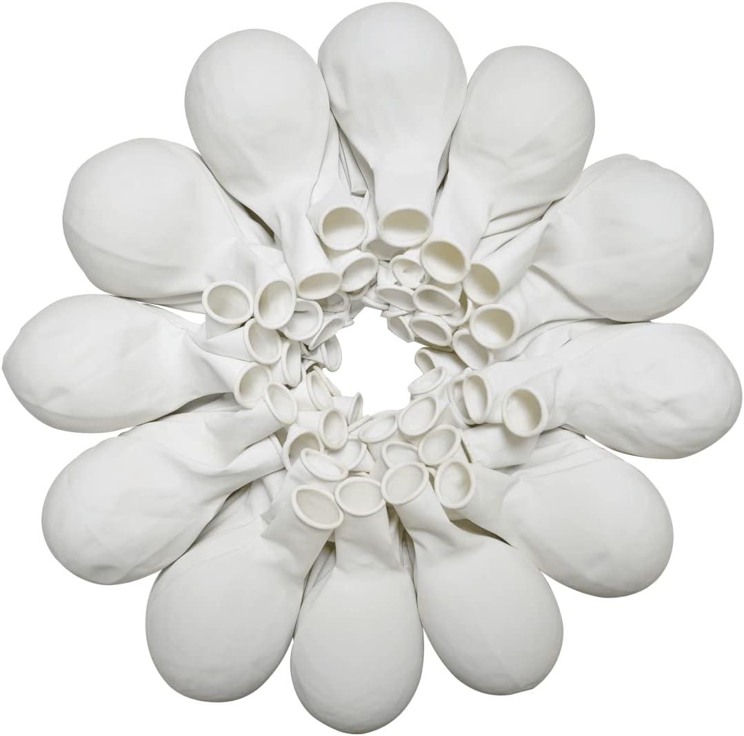 90 Pack White Balloons 18 inch White Latex Party Balloon Bulk for Various Party Events Decorations
