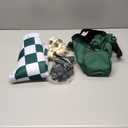 Juegoal 20" Portable Chess & Checkers Set, 2 in 1 Travel Board Games for Kids and Adults, Folding Roll up Chess Game Sets, Extra 26 Checker Pieces, Tournament Thick Mousepad Mat with Storage Bag