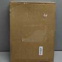 16" x 11.8" Oval Wood Decorative Tray with 58" Bead Garland, Farmhouse Coffee Table & Kitchen Island Dcor, Rustic Brown Entryway Console Tray for Styling, Candles & Small Items