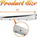 GXYWADY 1 Pair 30 Black Mud Flap Hanger Set 2-1/2 Bolt Spacing Spring Loaded Replacement for Semi Truck