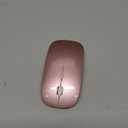 Kovess Wireless Bluetooth Mouse for Mac Air MacBook Pro Laptop PC Pad Optical Rechargeable Silent Mouse with Jiggler Mode Dual Mode Switch Bluetooth 5.2/3.0 and 2.4G USB-A & USB-C Receiver Rose Gold