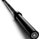 LIONSCOOL 7FT Olympic Barbell for Weightlifting, Power Lifting, 2 Inch Strength Training Bar for Squats, Deadlifts, Presses, Rows, Curls - 700lbs/1000lbs/1500lbs Capacity (40lbs (Black E-coating, 500LBS, Center Knurl))