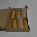 Eebuss Flameless Candles with Embedded Star String, Battery Operated LED Pillar Candles with Timer and Remote Control,Home Decorating for Ambiance， Set of 6 (Gold)