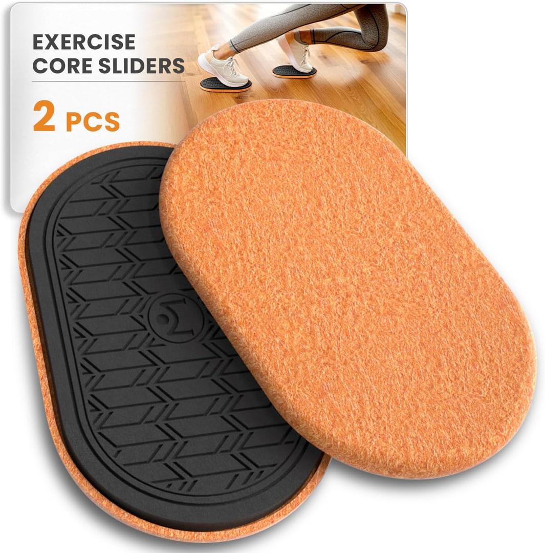 Sliders for Working Out, Floor Sliders for Exercise, Sliding Discs for Hardwood Floors Core and Strength Training, Protects Floors, Ideal for Home Gym Fitness