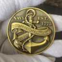 American-Navy Challenge Coin with U.S. Sailor's Creed and Maritime Symbolism (Single Coin)