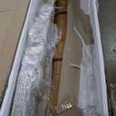 Great Deal Furniture Beau Outdoor Eight Seater Wooden Dining Table, Teak and Rustic Metal Finish