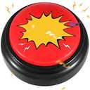 Qiyaz Air Horn Funny Sound Effect Button Party Game Noise Button Buzzer Talking Buttons Noise Maker Sound Maker for Teens Adults Office, 3.94 Inches Diameter