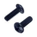 #10-24 x 3/4" Pan Head Machine Screws, Phillips Drive, Full Thread, 304 Stainless Steel 18-8, Black Coated Finish, 40 PCS