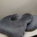 ALLOPERA Pregnancy Pillow, Full Body 57 Inch Maternity Pillow with Removable Washable Cover - Sleep Support for Legs, Back, Neck, Shoulder, HIPS, Belly for Pregnent Women, Black Grey Velvet Cover