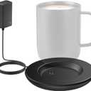 Charging Coaster 2 Compatible with Temperature Control Smart Mug 2 and 1/Travel Mug, Wireless Charger Power Dock Base for Home & Office (Black)