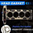 2.4 Full Head Gasket Set w/Cylinder Head Bolts Fit for Chevy Buick GMC Lacrosse Regal Verano Equinox Impala Malibu Terrain 2.4L 2011-2016 HS26517PT CS26223-1 ES72196