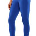 CRZ YOGA Naked Feeling Workout Leggings 25'' - High Waist Yoga Training Tight Womens Pants (X-Small, Waves Blue)