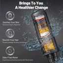 Dual Filtered Rainfall Handheld Shower Head Spray Combo, DAKINGS 7-Mode Shower Head With Handheld Spray Combination, Upgraded 11" High Flow Rain Handheld Spray Combo With Fixed Showerhead, Matte Black