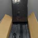 12 Pack Shoe Organizer Boxes, Black Plastic Stackable Shoe Storage Bins For Closet, Space Saving Shoe Holder Sneaker Display Case for Medium Size Shoes