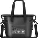 Vogano Lightweight and Leak-Proof Soft Cooler Bag,12H Cold Retention,Black
