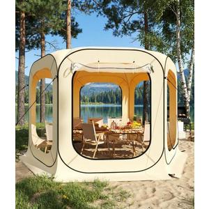 12X12 ft Outdoor Pop Up Bubble Tent, Garden Dome Igloo Tent for 6-8 Person with Rainproof & Windproof Design, Ideal for Camping, Backyard Events, Beach