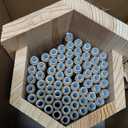WHITEHORSE Premium Cedar Bee House - 6” Long Replaceable Tubes - Perfect for Mason Beekeeping - an Insect Hotel Built to Last - Support Bees While Pollinating Your Garden (Paper Tubes Included)