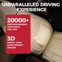 FREESOO Beige Car Seat Cover Full Set - Faux Nappa Leather Seat Covers for Cars, Ultra Breathable Waterproof Front Seats Cushion Protectors with Lumbar Support, Universal Fit for Sedans SUVs Pickups
