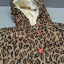 Amazon Essentials Girls and Toddlers' Long Heavyweight Hooded Puffer Jacket (X-Small, Camel Cheetah Print)