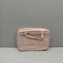 NISHEL Travel Toiletry Bag for women, Portable Hanging Organizer for Full-Sized Shampoo, Conditioner, Brushes Set, Makeup Accessories, Large Size, Pink