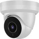 8MP 4K IP PoE Turret Camera Outdoor, H.265 PoE IP Security Dome Camera with 80ft Night Vision, 2.8mm Lens, 105 Wide Angle, Built-in Mic, WDR, Compatible with Third-Party NVRs and Software