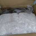 Plufl Hugl Cooling Body Pillow for Adults Made with CloudSupport Fill | U Shaped Maternity Pillows Great for Side Sleepers & Pregnant Women | Washable Cover | Grey, Large