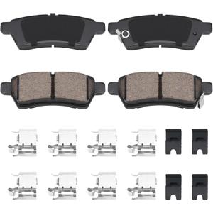 HZ1100 Premium Ceramic Disc Brake Pad Set - Compatible with Select Nissan Frontier Xterra Suzuki Equator REAR