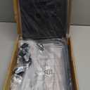 150L Laundry Hamper with Wheels, Rolling Laundry Basket with Metal Frame and Removable Bag, Large & Tall Dirty Clothes Hampers for Bedroom Aesthetic, Laundry Room, Bathroom, Dorm-Black (40GAL)