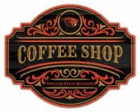 Coffee Shop Sign, Black Large Wall Decor, Vintage Coffee Wall Art, Custom Kitchen Accessory