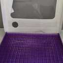 Purple Double Seat Cushion | Pressure Reducing Grid Designed for Ultimate Comfort | Designed for Office Chairs | Made in The USA (Full)