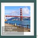 9x9 Inch Wood Picture Frame for Wall Hanging or Tabletop Square Photo Frames with 1 Mats Display 7x7 Inch for Christmas,Baby Scan,Posterw (Dark Green)