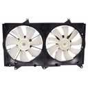 TRQ Radiator Dual Cooling Fan Assembly Compatible with 2004-2006 Lexus ES330 Toyota Camry 2004-2008 Solara LX3115111