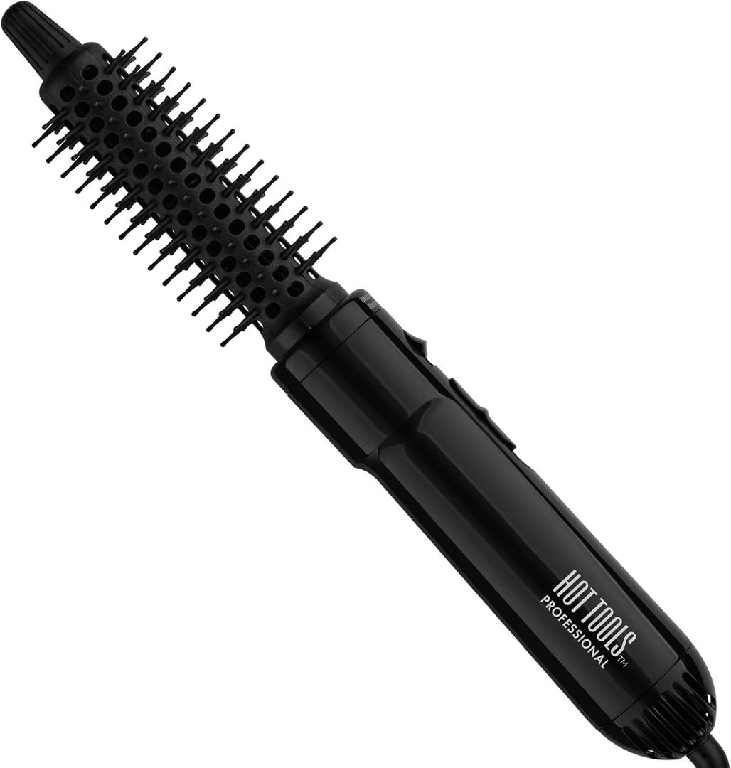 Hot Tools Pro Artist Hot Air Styling Brush | Style, Curl and Touch Ups (1) Black (1 Inch (Pack of 1))