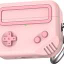 TRONWIN for AirPods Pro 3 Case - 2025 Silicone Game Console Design Case for Apple AirPods Pro 3rd Generation, Cute Airpod Pro 3 Cover for Men/Women Pink
