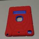 Grifobes for iPad 6th/5th Generation Cases 2018/2017, for Pad Air 2 Case 2014 9.7 inch, Heavy Duty Shockproof Rugged Protective i Pad 5 6 Gen 9.7" Case with Stand (Red+Blue)