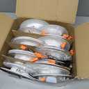 ANWIO Recessed Lighting 6 Inch, 16 Pack 5CCT Flat Retrofit LED Recessed Lights Can Needs, 2700/3000/4000/5000/6000K Selectable Can Lights 10W(120W Equivalent) CRI 80+ Dimmable E26 Base IC Rated & ETL (White)