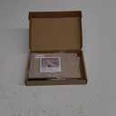 LANSCOERY Acrylic Display Case, Assemble Small Showcase Display Box for Collectibles, with Dustproof & Seamless Display Design, 7x4.7x4.7inch White Base