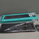 Logitech MK270 Wireless Keyboard and Mouse Combo for Windows, 2.4 GHz Wireless, Compact Mouse, 8 Multimedia and Shortcut Keys, 2-Year Battery Life, for PC, Laptop - Black