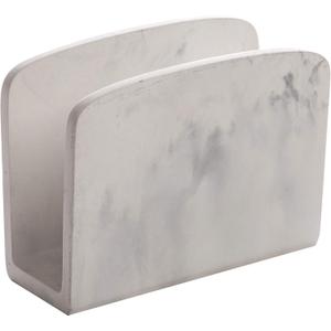 BINO Napkin Holder - Matte Marble Napkin Dispenser for Dinner Table | Black Kitchen Accessory