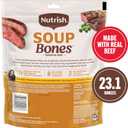 Nutrish Soup Bones Premium Dog Chews with Real Beef and Barley, 11 Chews, (Rachael Ray) (EXP 02/21/26)