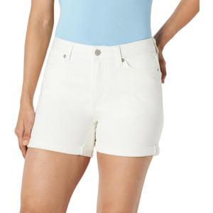 Amazon Essentials Women's Medium Stretch Slim-Fit Mid-Rise 4 Jean Short (2, White)