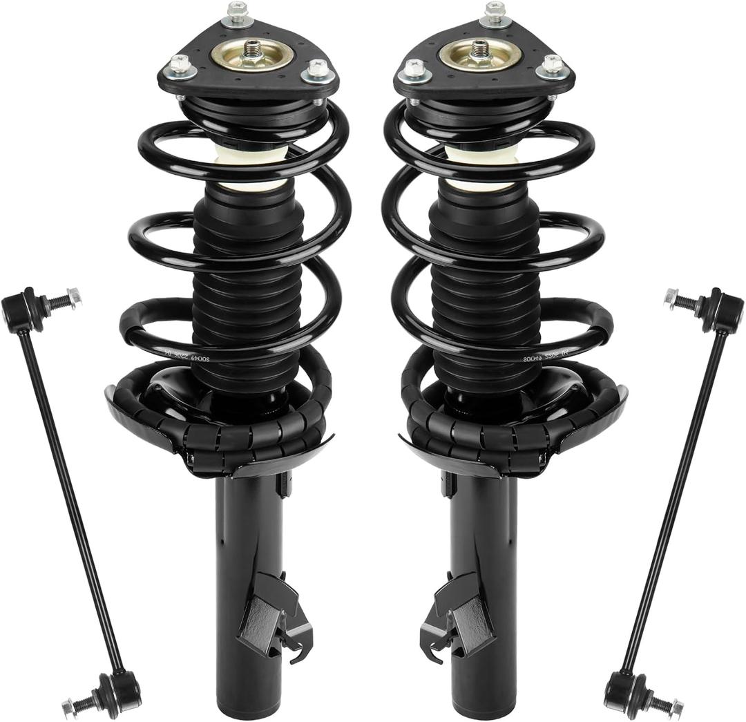 Front Strut Assembly & Sway Bar Links for Mazda 3 2004-2009 Exc. MazdaSpeed, Shock Absorbers Replace 172264 172263 4PCS