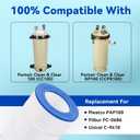 CC100 Pool Filter Cartridge, Compatible with CC100, Clean & Clear CCRP100, R173215, Predator-100, Posi-Clear PXCRP 100, PAP100, C-9410,FC-0686, 100 Sq. Ft, Heavy Duty 5 Oz+ Trilobal Fabric