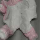 AOFITEE Dog Coat, Waterproof Dog Jacket, Fullbody Dogs Winter Coat Snowsuit, Windproof Puppy Puffer Jacket Snow Suit with Legs, Pet Fleece Winter Vest, Cold Weather Coats for Small Dogs, Pink S