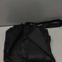 Betusline Women's Double Breasted Short Trench Coat Water-Resistant with Belt, Large (Black)