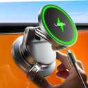 LISEN 15W Magsafe Car Mount Charger,[Greater Stability] Wireless Car Charger, Magsafe Car Charger, Suction Cup Phone Mount, Vacuum Magnetic Phone Holder, Car Mount for iPhone 17 Pro Max 16 15 14 13 12