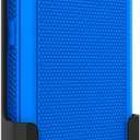 Case with Clip Compatible with Kyocera DuraSport Phone Model C6930. Heavy Duty Rotating Belt Clip Holster and Rugged Flexible TPU Case Combo (Royal Blue)