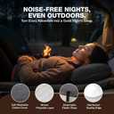 Inflatable Camping Pillow - Ultralight Compact Air Pillow for Travel, Backpacking & Hiking - Ergonomic Neck & Lumbar Support - Portable Inflatable Pillow with Removable Washable Cover - (Grey)