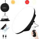 16500mAh 60W Rechargeable Camping Light with Remote 3000LM 2700/4000/6500K LED Camping Lantern Portable IP65 Waterproof Tent Lights Power Failur